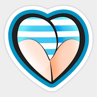 Heart shaped butt and Pantsu Sticker